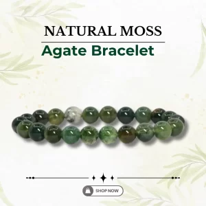 Natural Moss Agate Bracelet