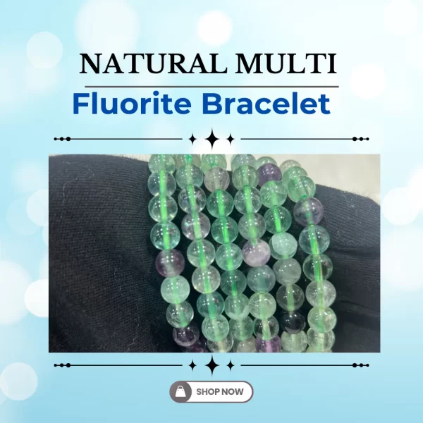 Natural Multi Fluorite Bracelet