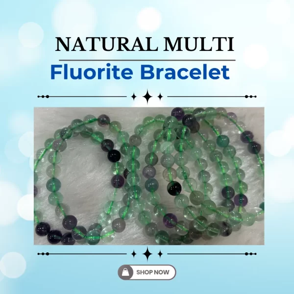 Natural Multi Fluorite Bracelet