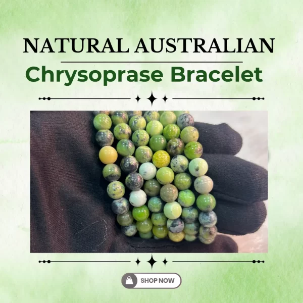 Natural Australian Chrysoprase Bracelet