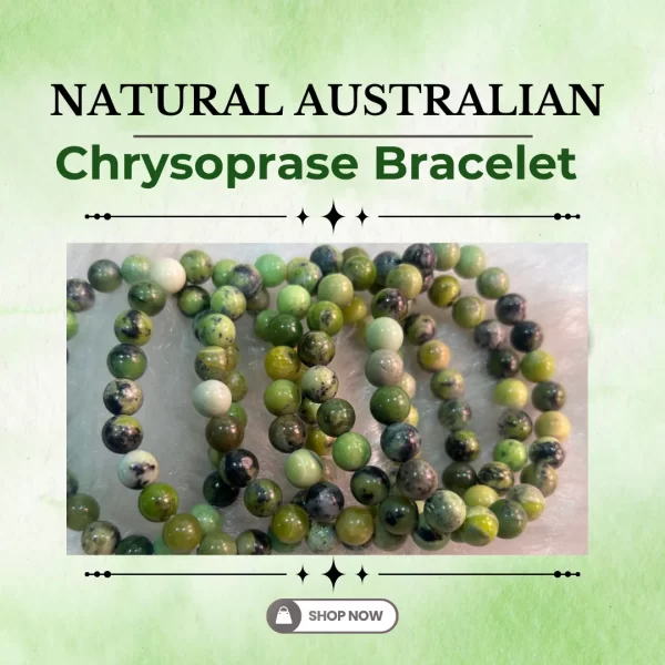 Natural Australian Chrysoprase Bracelet