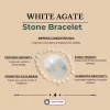 White Quartz Agate Bracelet