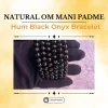 Natural OM Mani Padme Hum Black Onyx Bracelet