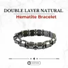 Double Layer Natural Hematite Bracelet