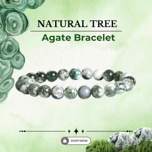 Natural Tree Agate Bracelet