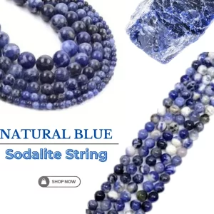 Natural Blue Sodalite String