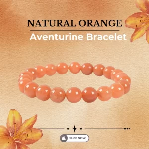 Natural Orange aventurine Bracelet