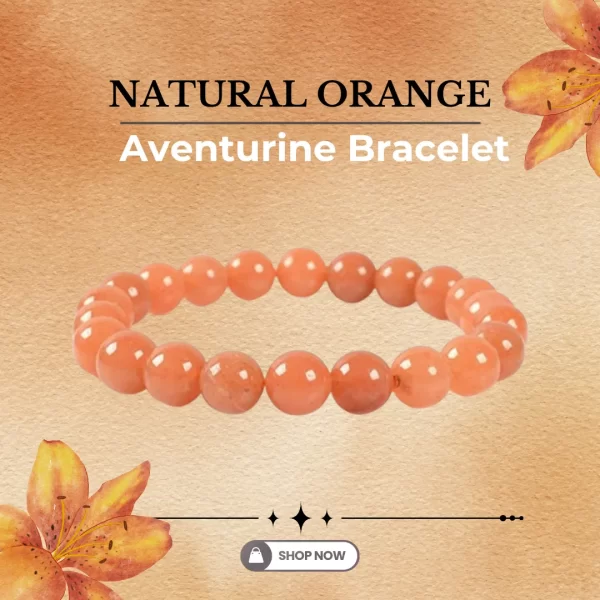 Natural Orange aventurine Bracelet