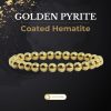 Golden Pyrite (Coated Hematite) Bracelet