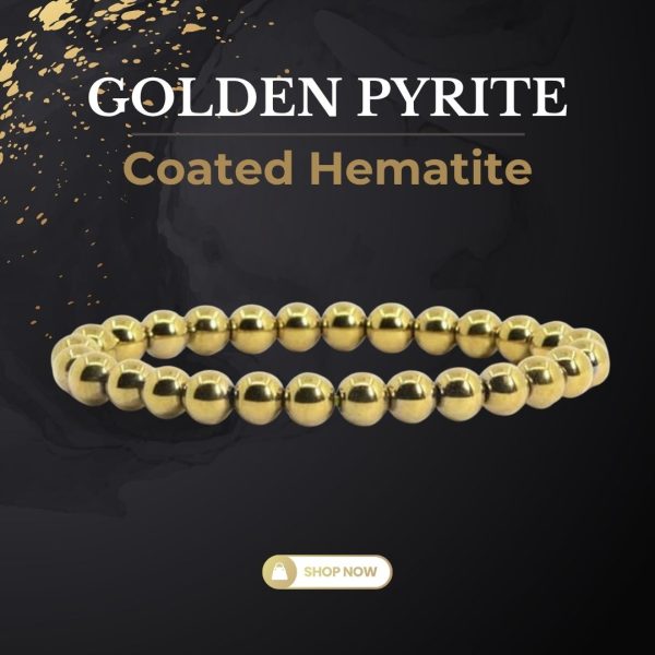 Golden Pyrite (Coated Hematite) Bracelet