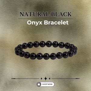 Natural Black Onyx Bracelet