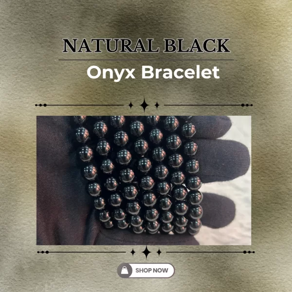 Natural Black Onyx Bracelet