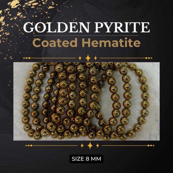 Golden Pyrite (Coated Hematite) Bracelet