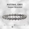 Natural Grey Jasper Bracelet