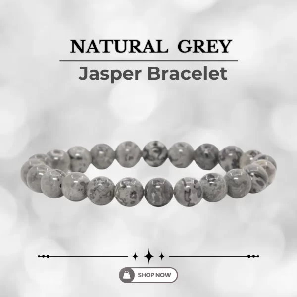 Natural Grey Jasper Bracelet