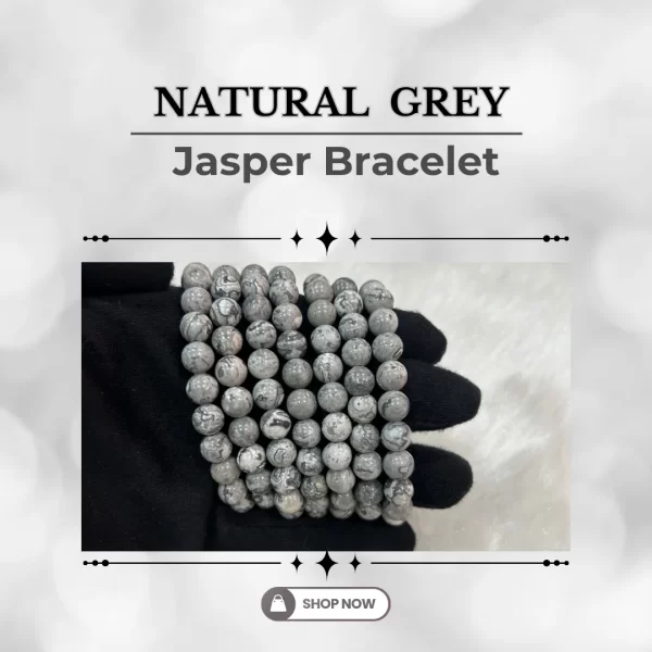 Natural Grey Jasper Bracelet
