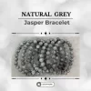 Natural Grey Jasper Bracelet