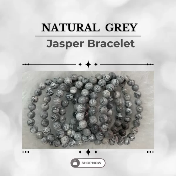 Natural Grey Jasper Bracelet