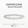 Faceted Clear Quartz Bracelet