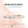 Morganite Beryl Aqua Bracelet