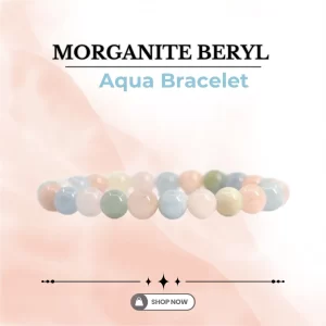 Morganite Beryl Aqua Bracelet