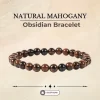 Natural Mahogany Obsidian Bracelet