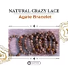 Natural Crazy Lace Agate Bracelet