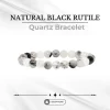 Natural Black Rutile Quartz Bracelet