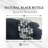 Natural Black Rutile Quartz Bracelet