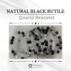 Natural Black Rutile Quartz Bracelet