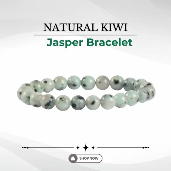 Natural Kiwi Jasper Bracelet