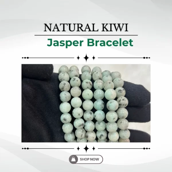 Natural Kiwi Jasper Bracelet