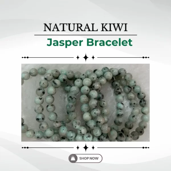 Natural Kiwi Jasper Bracelet