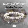 Natural White Howlite Bracelet