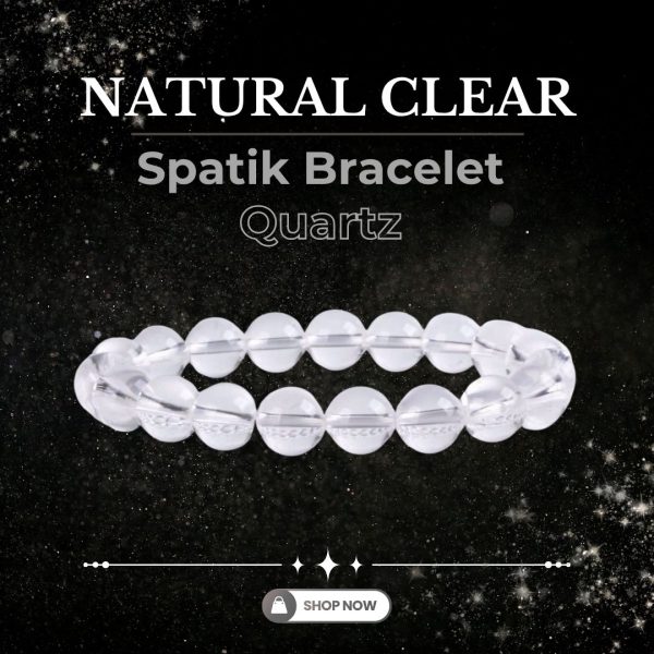 Natural Clear Quartz (Spatik) Bracelet