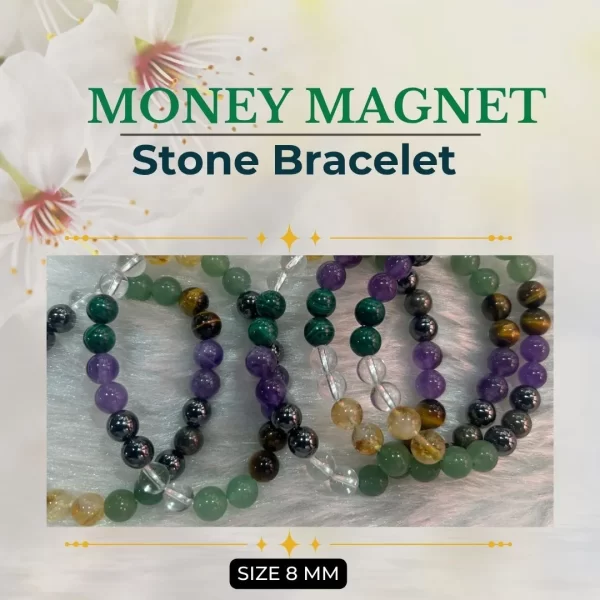 Natural Money Magnet Stone Bracelet