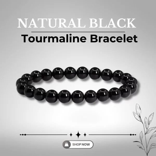 Natural Black Tourmaline Bracelet