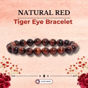 Natural Red Tiger Eye Bracelet