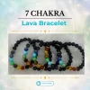 7 Chakra + lava Bracelet