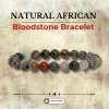 Natural African Bloodstone Bracelet