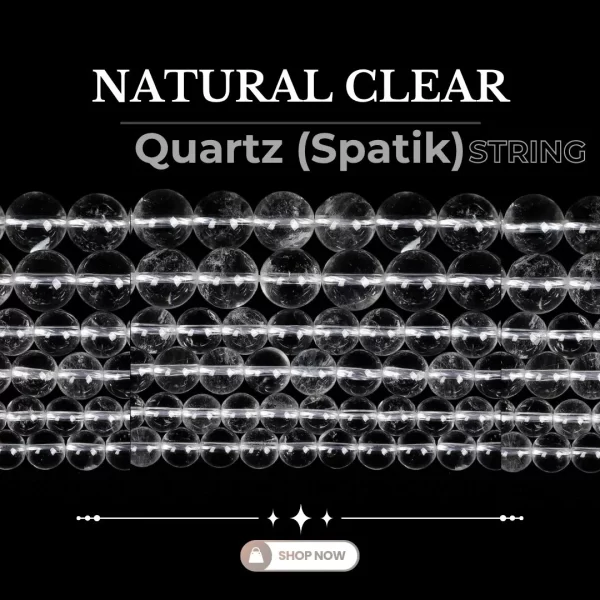 Natural Clear Quartz (SPATIK) String