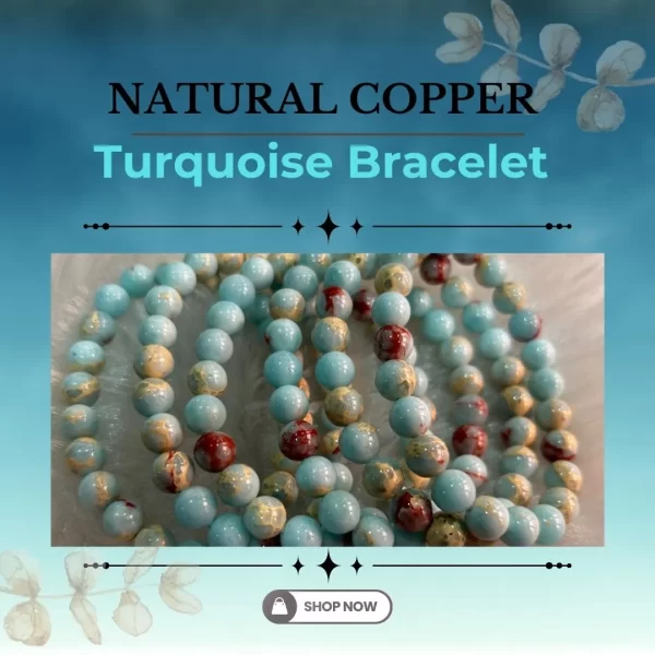 Natural Copper Turquoise Bracelet