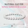 Natural Cat Eye White Selenite Bracelet