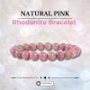 Natural Pink Rhodonite Bracelet