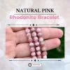 Natural Pink Rhodonite Bracelet