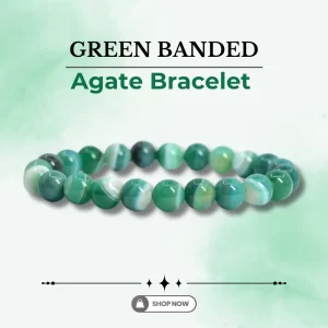 Green Banded Agate Bracelet