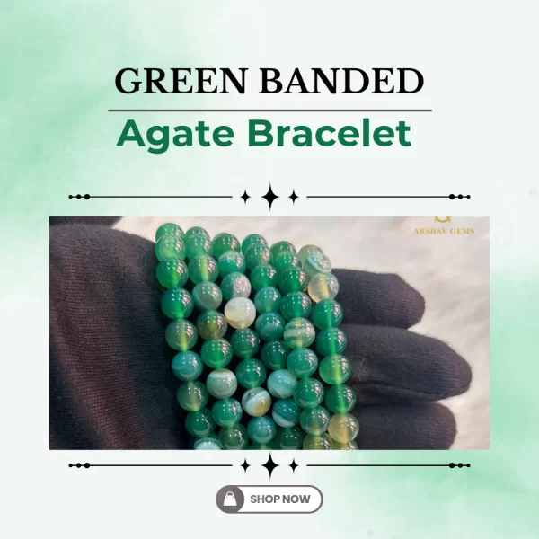 Green Banded Agate Bracelet