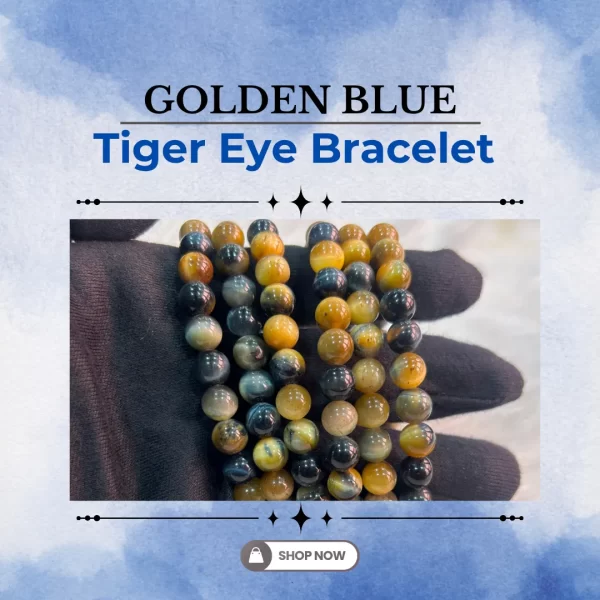 Golden Blue Tiger Eye Bracelet