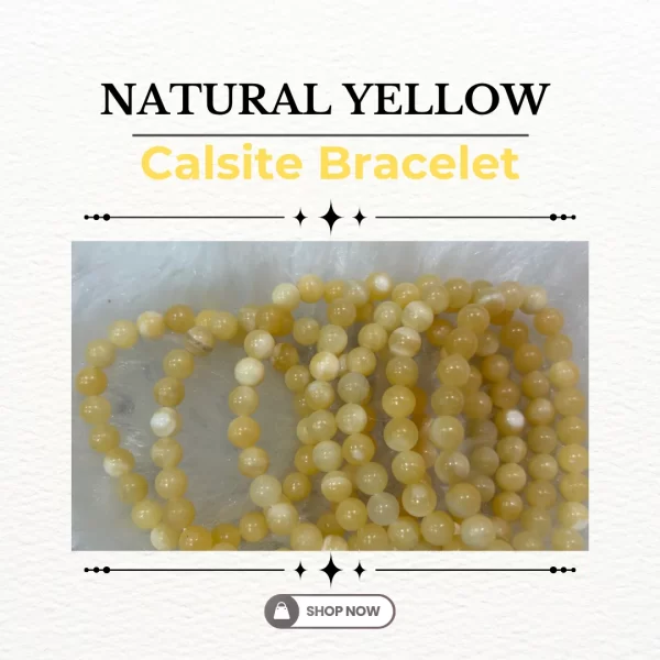 Natural Yellow Calsite Bracelet
