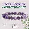 Natural Chevon Amethyst Bracelet